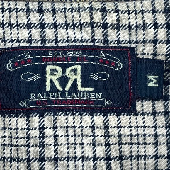 DOUBLE RRL RALPH LAUREN Jacket Mens M Barn Chore Flannel Lined Full Zip Brown - Picture 9 of 16